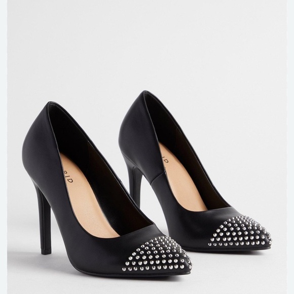 Torrid Black Studded Heels - Picture 1 of 10